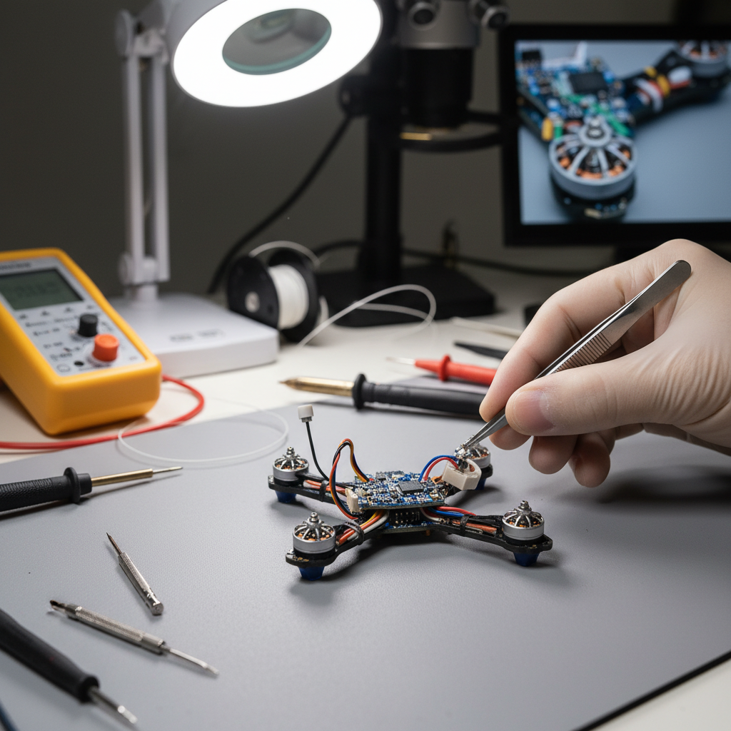 Micro Drone Maintenance – Cleaning Motors and Replacing P…