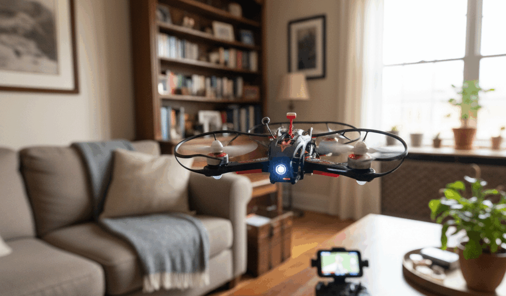 Indoor Drone Flying With Tiny Whoops