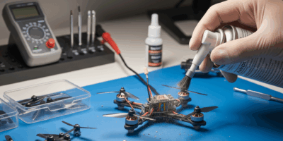 Micro drone maintenance and motor cleaning