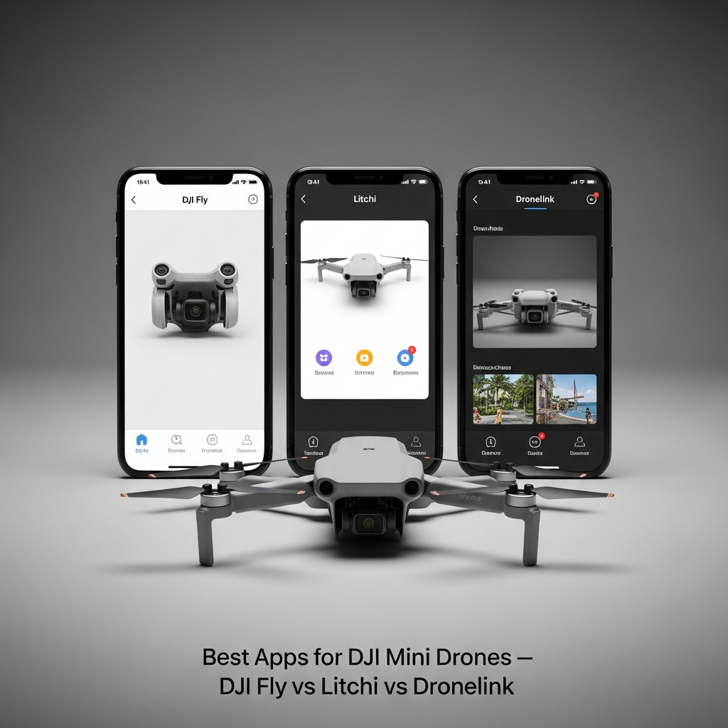 Best Apps for DJI Mini Drones — DJI Fly vs Litchi vs Dronelink