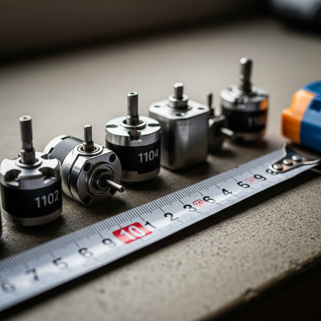 Brushless Micro Motors Size Guide (1102 to 1104)