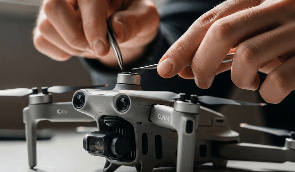 Professional photograph related to: DJI Mini 4 Pro Gimbal Stuck — How to Fix It Without Sending It I