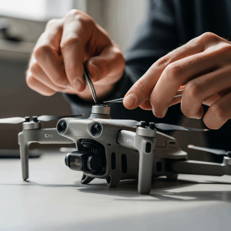 Professional photograph related to: DJI Mini 4 Pro Gimbal Stuck — How to Fix It Without Sending It I